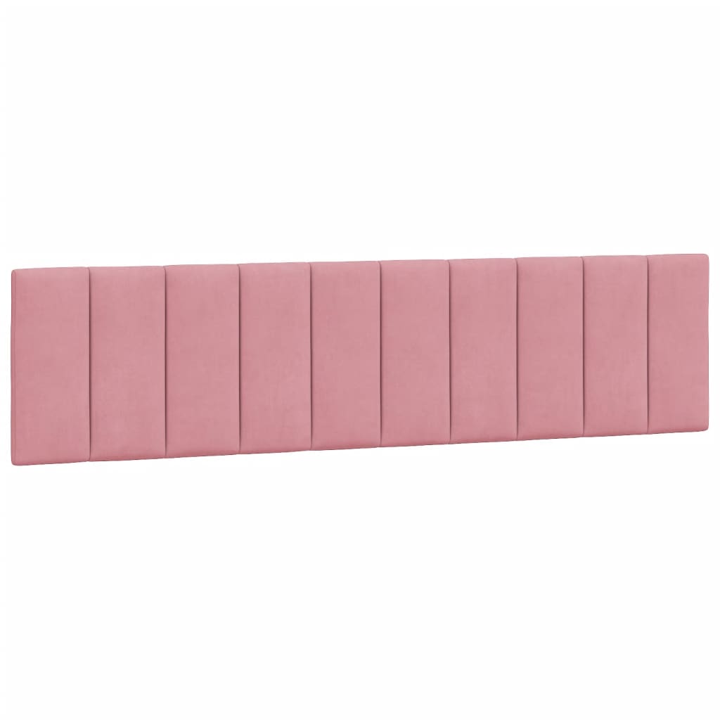 Krevet s madracem Hanko ružičasti 200x200 cm baršunasti
