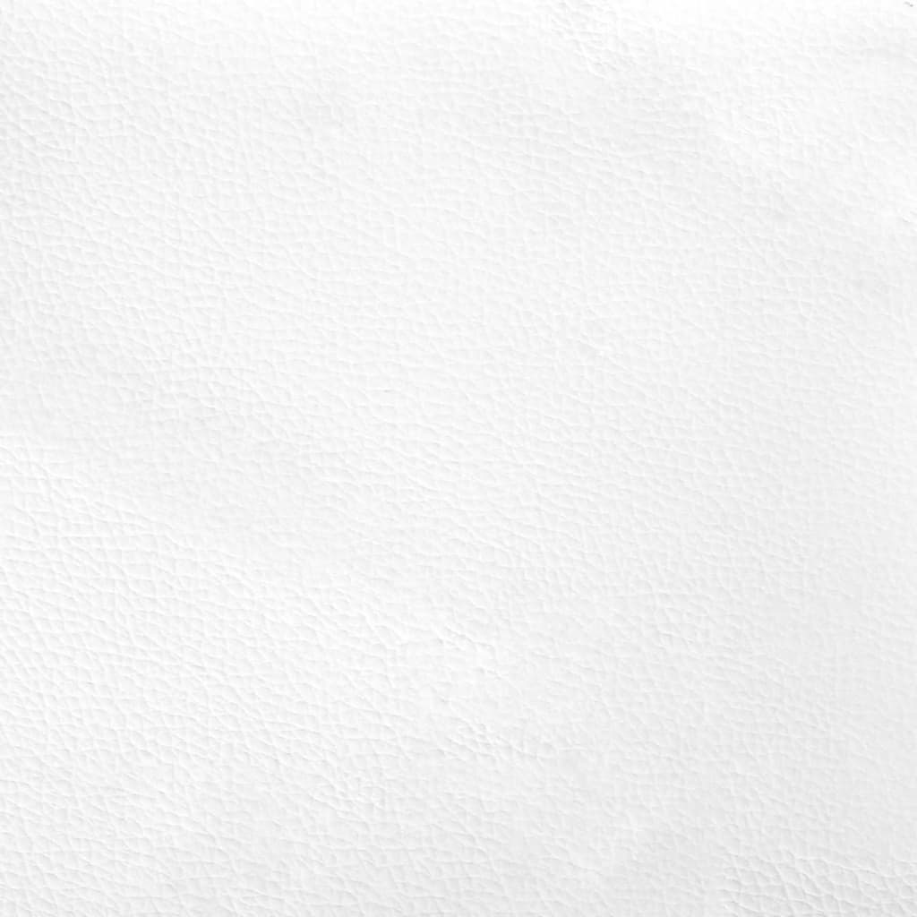 Krevet s madracem Hvar bijeli 100 x 200 cm od umjetne kože