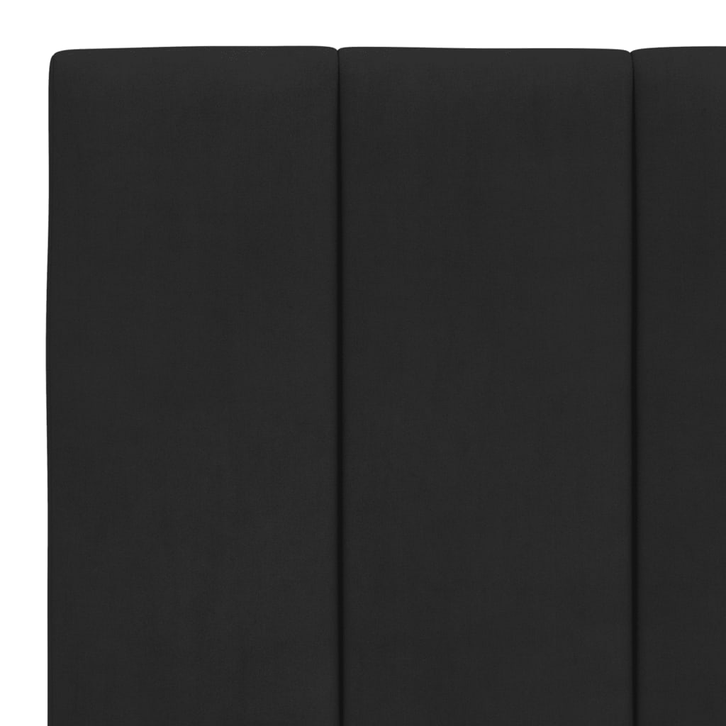 Okvir kreveta s LED-om bez madraca Hanko crni 180 x 200 cm baršunasti