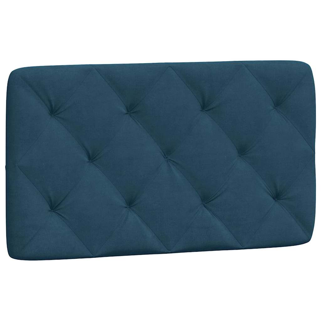Okvir kreveta s LED-om bez madraca plavi 90 x 190 cm baršunasti