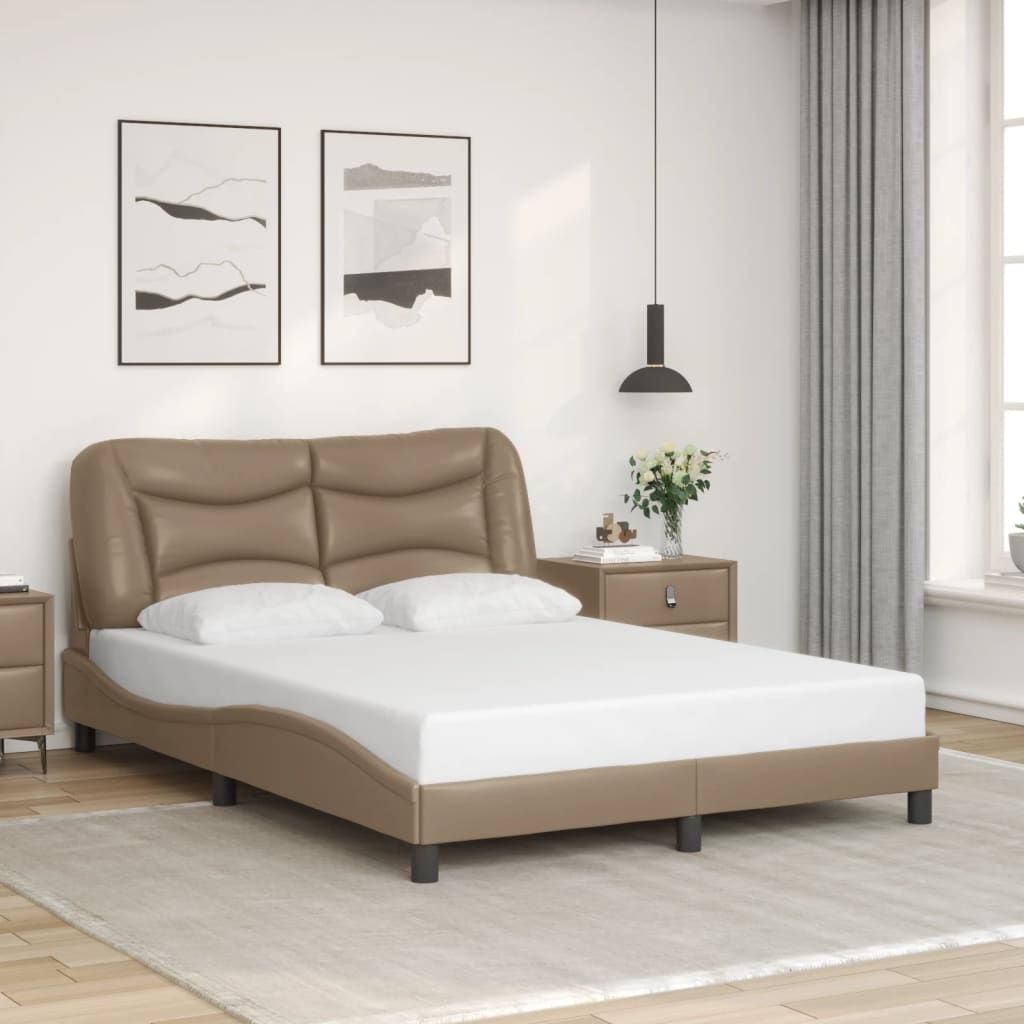 Okvir kreveta s LED-om bez madraca Hvar cappuccino 140x190 cm