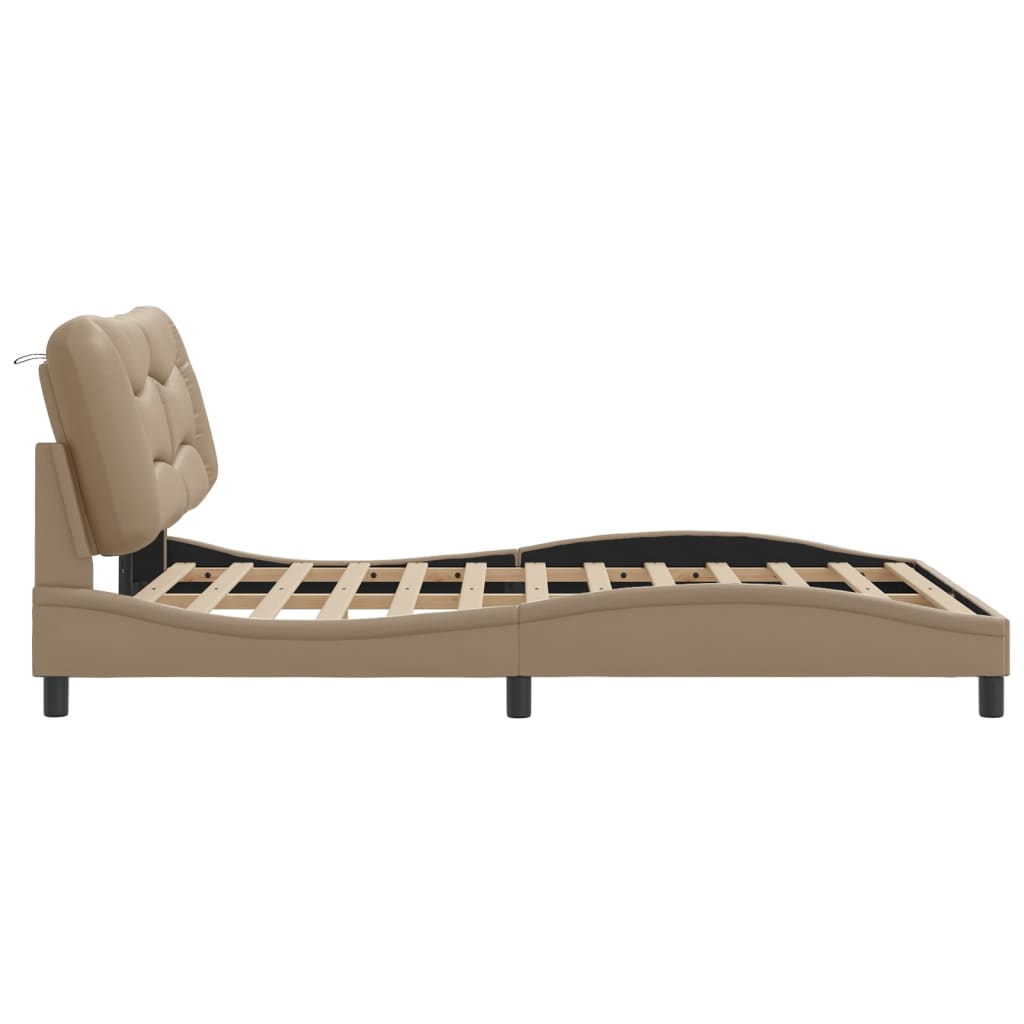 Okvir kreveta s LED-om bez madraca Hvar cappuccino 140x190 cm