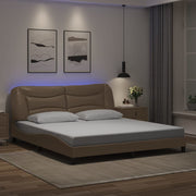 Okvir kreveta s LED-om bez madraca Hvar boja cappuccina 180 x 200 cm