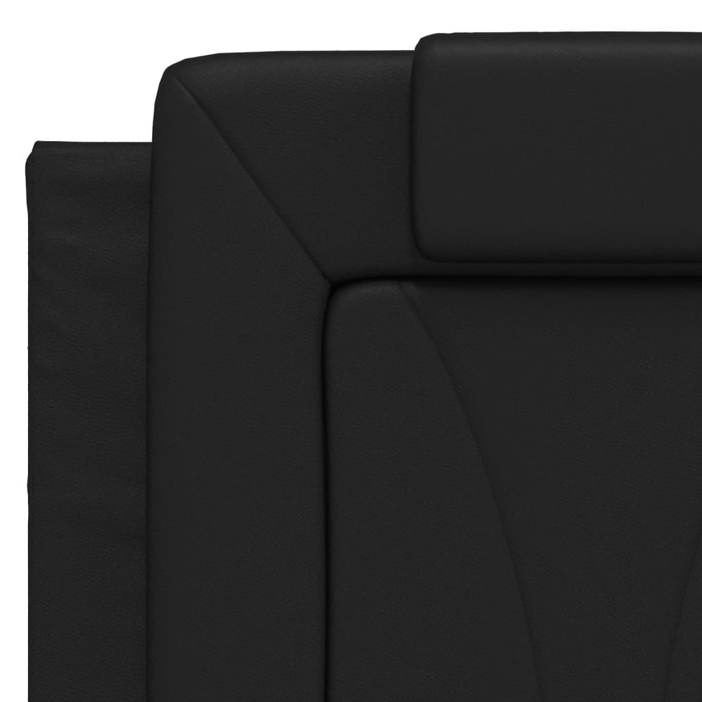 Okvir za krevet Viana s LED-om bez madraca crni 140x190 cm