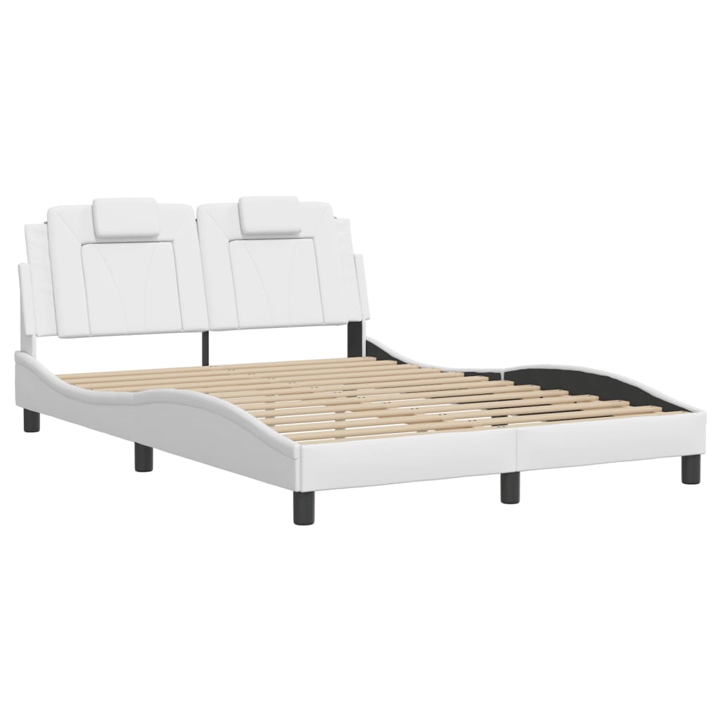 Okvir kreveta Viana s LED-om bez madraca bijeli 140x200 cm