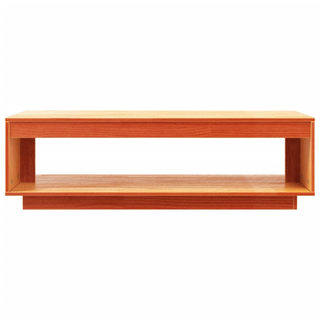 Stolić za kavu voštano smeđi 110x50x33,5 cm od masivne borovine