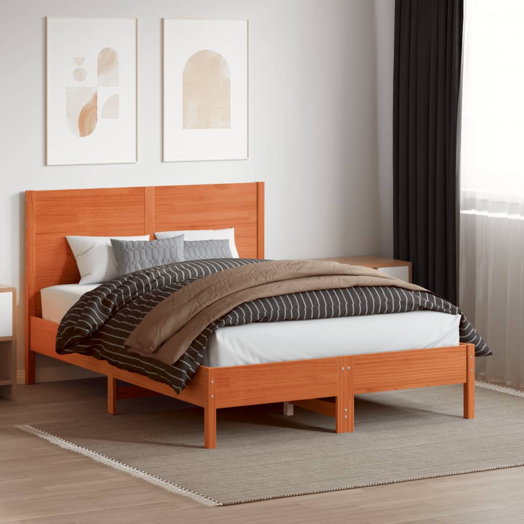 Uzglavlje voštano smeđe 180 cm od masivne borovine