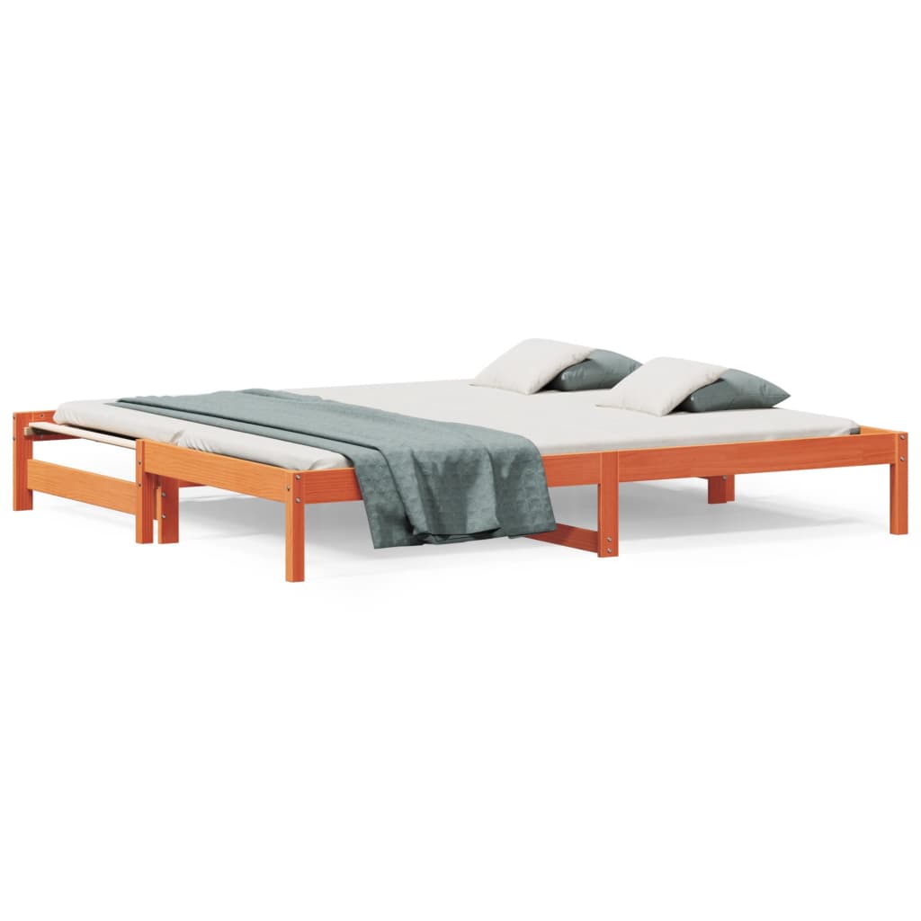 Dnevni krevet na razvlačenje voštano smeđi 80x200 cm