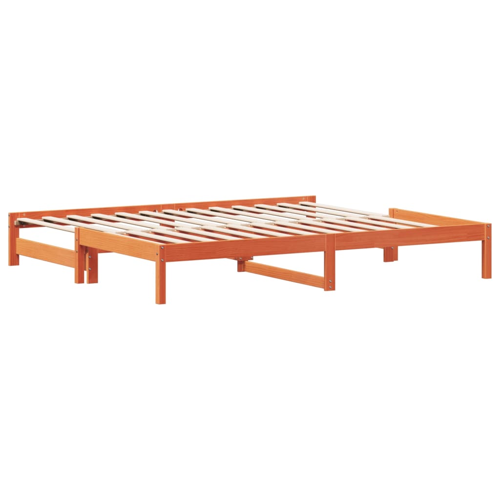 Dnevni krevet na razvlačenje voštano smeđi 80x200 cm