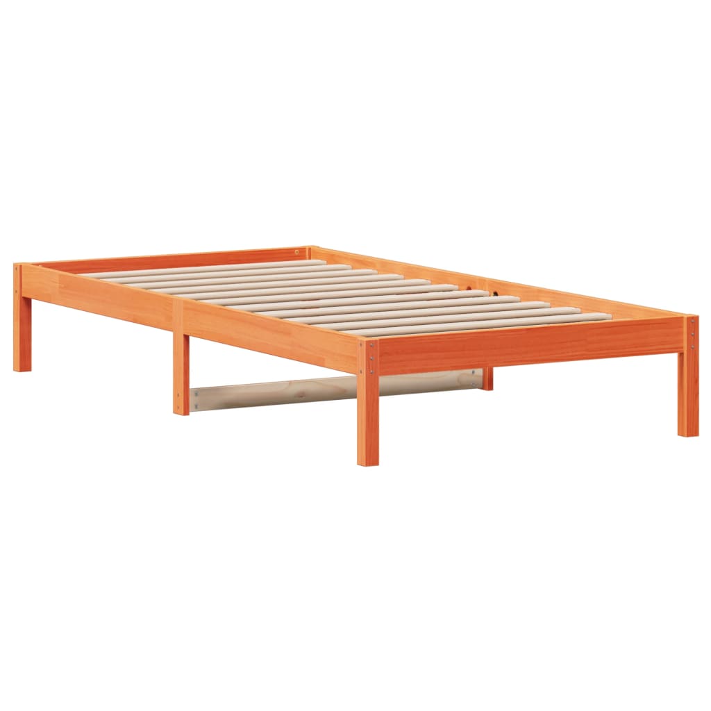 Dnevni krevet bez madraca voštano smeđi 90 x 200 cm od borovine