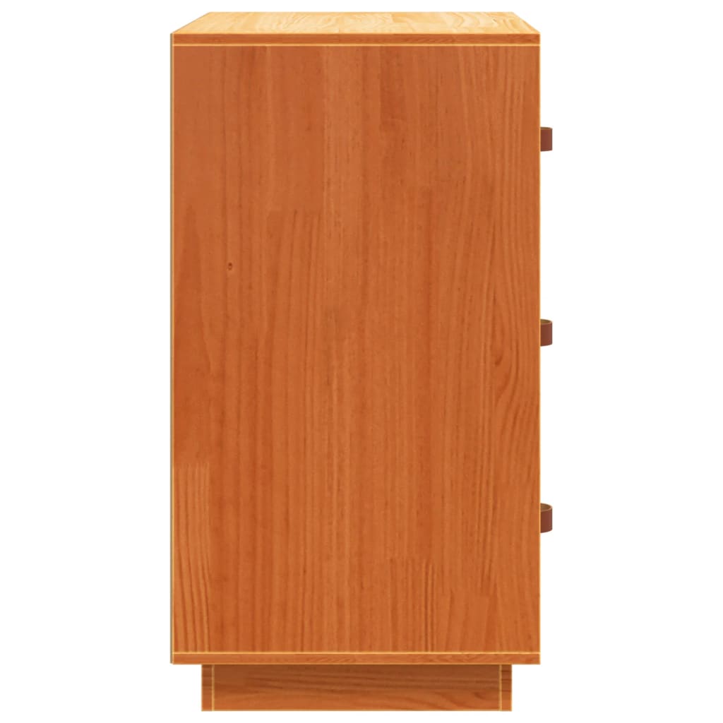 Komoda voštano smeđa 80 x 40 x 75 cm od masivne borovine