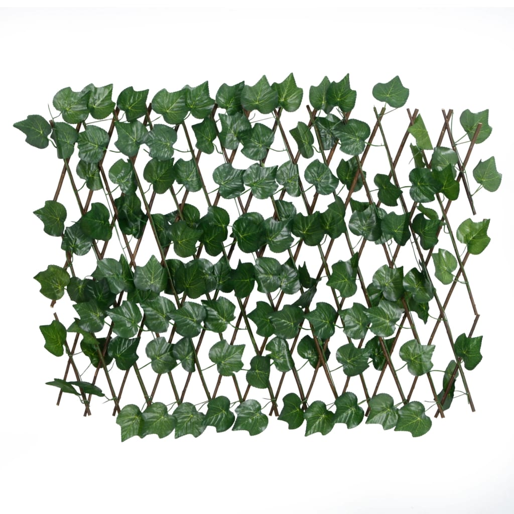 Proširiva rešetka od lažnog lišća grožđa zelena 5 kom 190x60 cm
