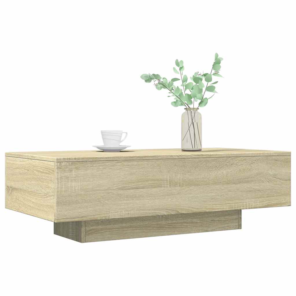 Stolić za kavu boja hrasta 100x49,5x31 cm konstruirano drvo