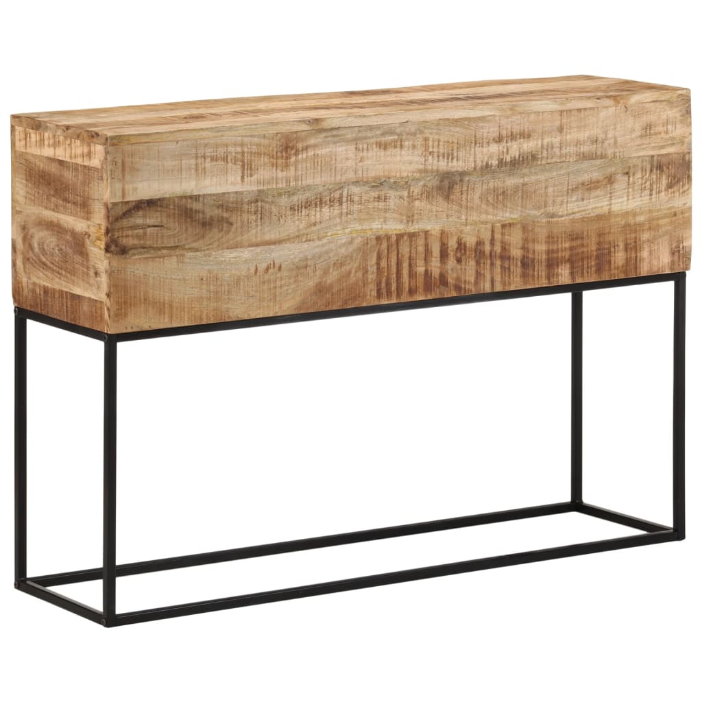 Konzolni stol 110x30x75 cm grubo masivno drvo manga i željezo