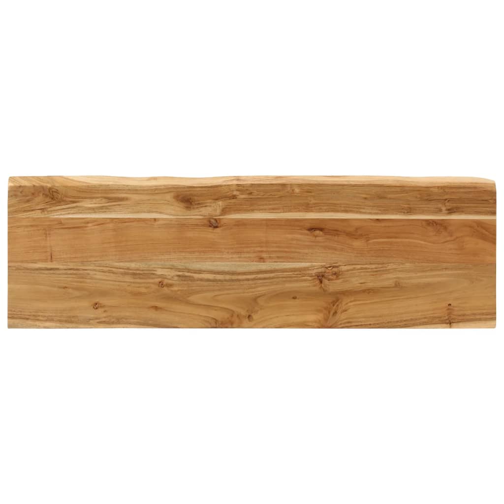 Klupa sa živim rubom 105 cm od masivnog bagremovog drva