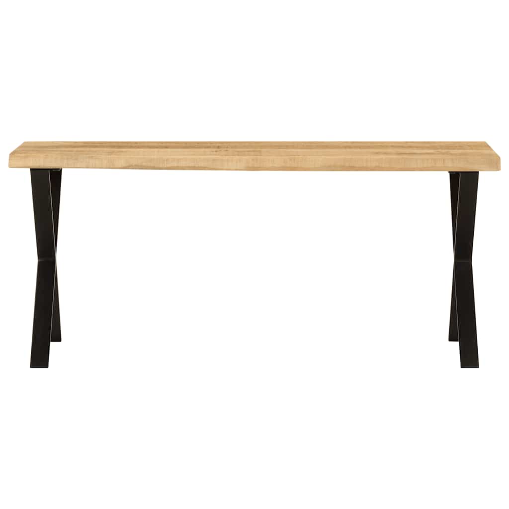 Klupa sa živim rubom 105 cm od masivnog drva manga
