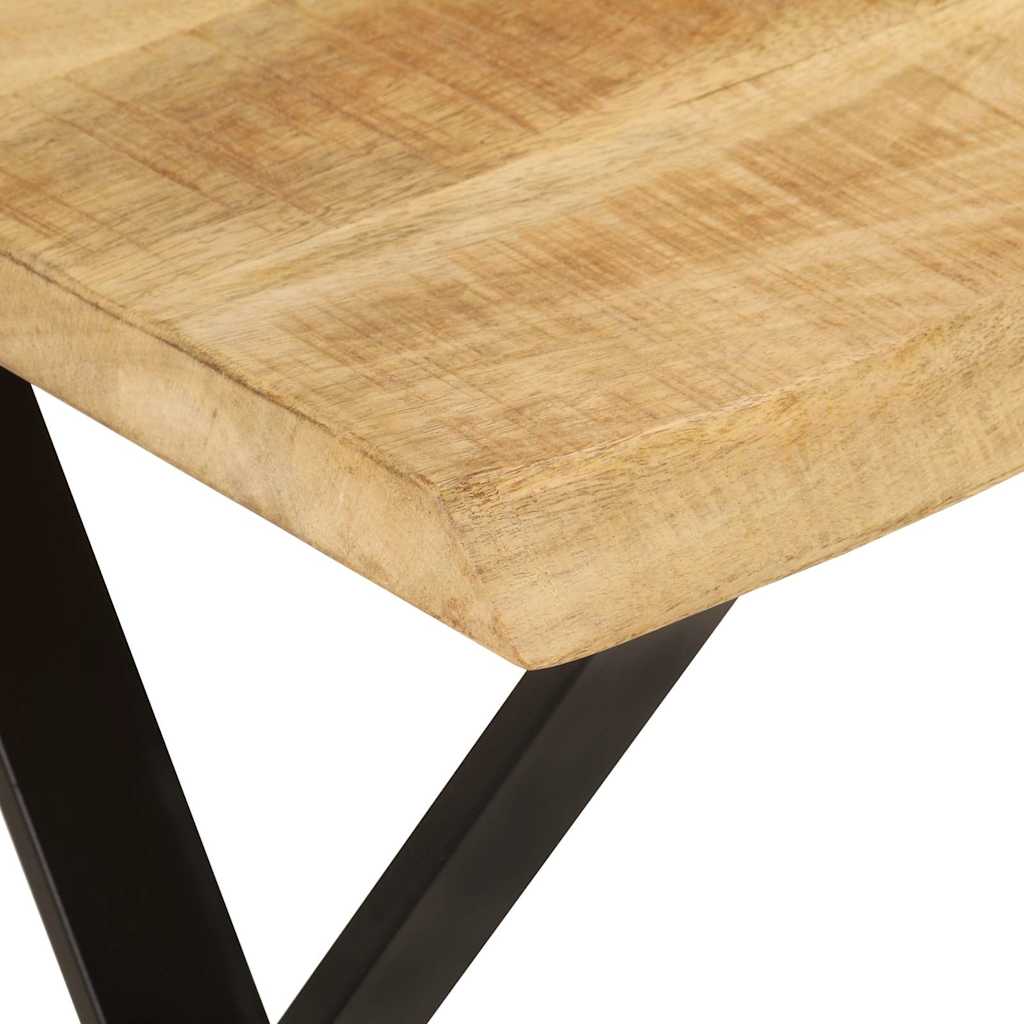 Klupa sa živim rubom 105 cm od masivnog drva manga