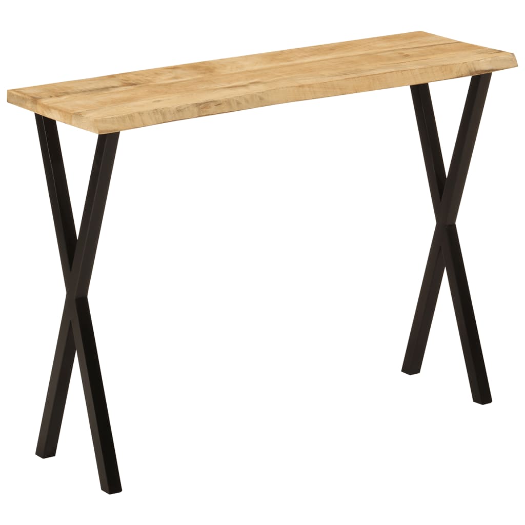Konzolni stol sa živim rubom 105x33x76 cm masivno drvo manga