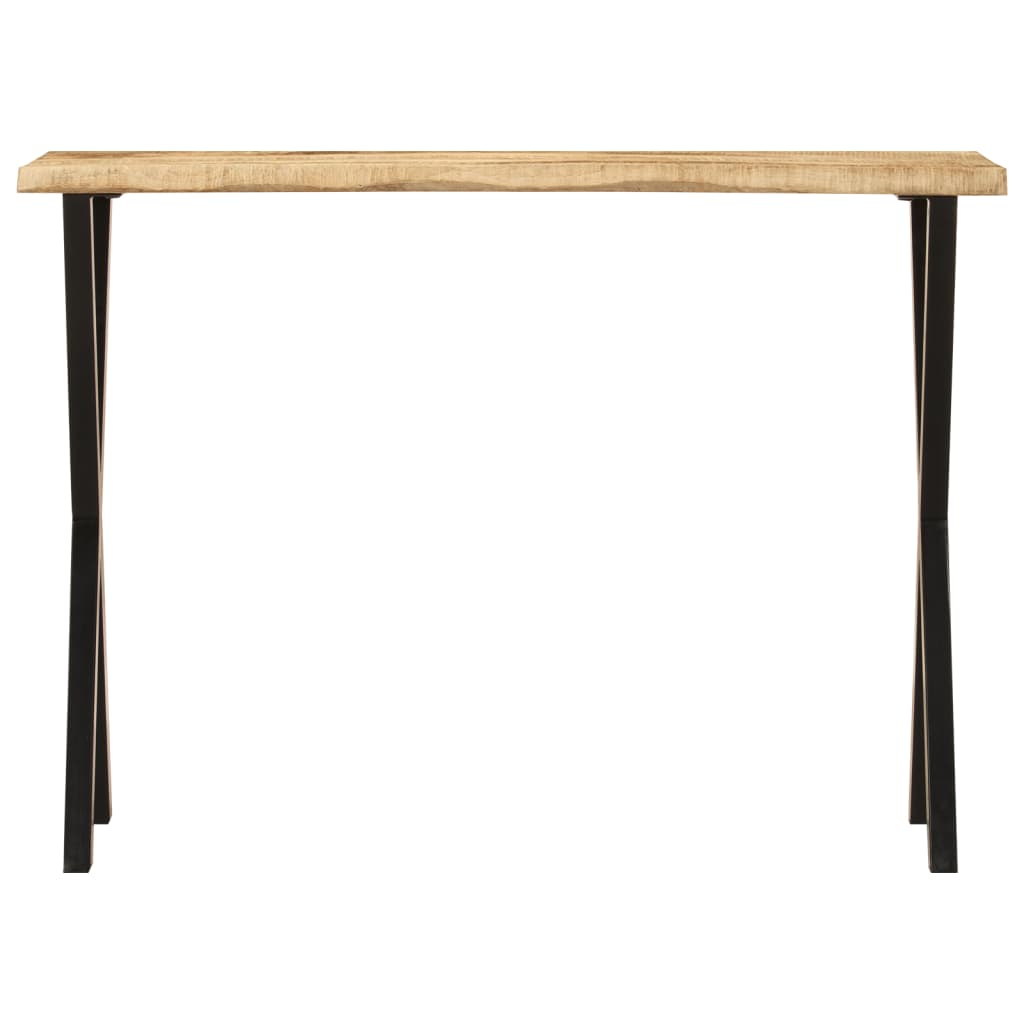 Konzolni stol sa živim rubom 105x33x76 cm masivno drvo manga