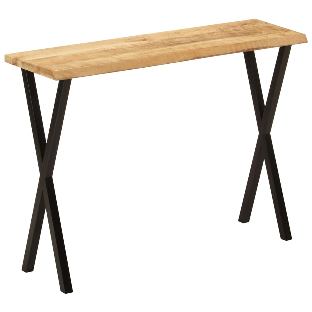 Konzolni stol sa živim rubom 105x33x76 cm masivno drvo manga