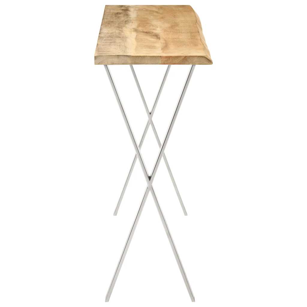 Konzolni stol sa živim rubom 105x33x76 cm masivno drvo manga
