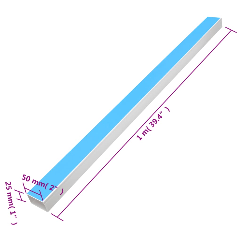 Kanalice za kabele samoljepljive 50x25 mm 10 m PVC
