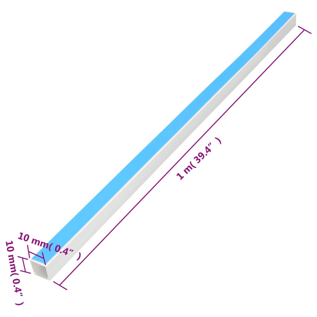 Kanalice za kabele samoljepljive 10x10 mm 30 m PVC