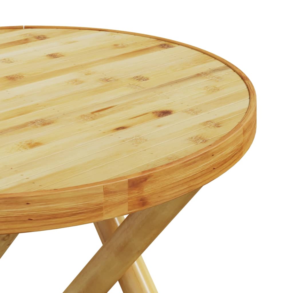 3-dijelni sklopivi bistro set s tamnosivim jastucima bambus