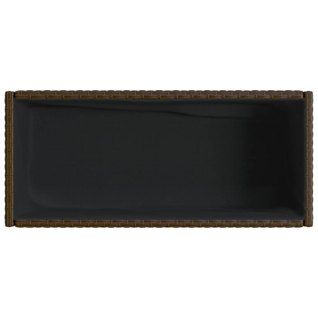 Vrtne sadilice s policom 2 kom smeđe 90 x 40 x 75 cm poliratan