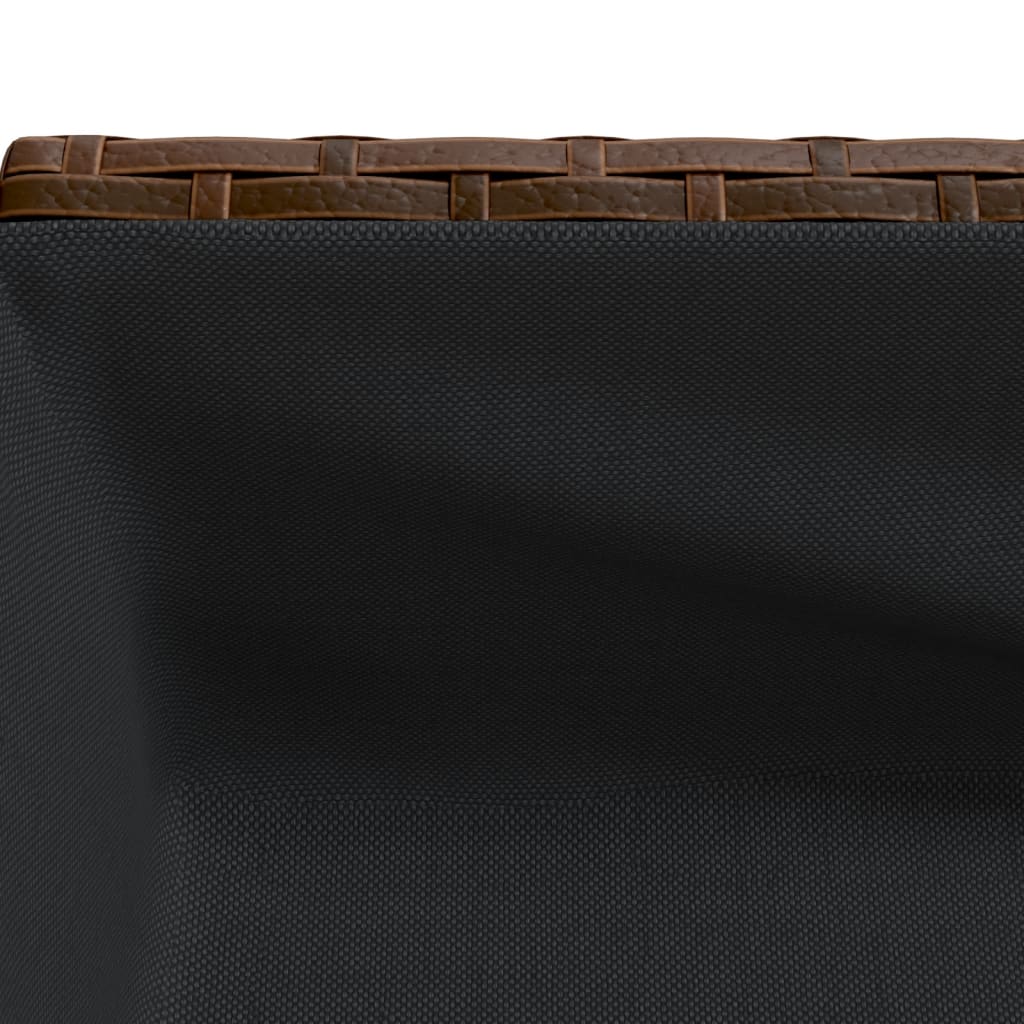 Vrtne sadilice s policom 2 kom smeđe 70 x 28 x 70 cm poliratan