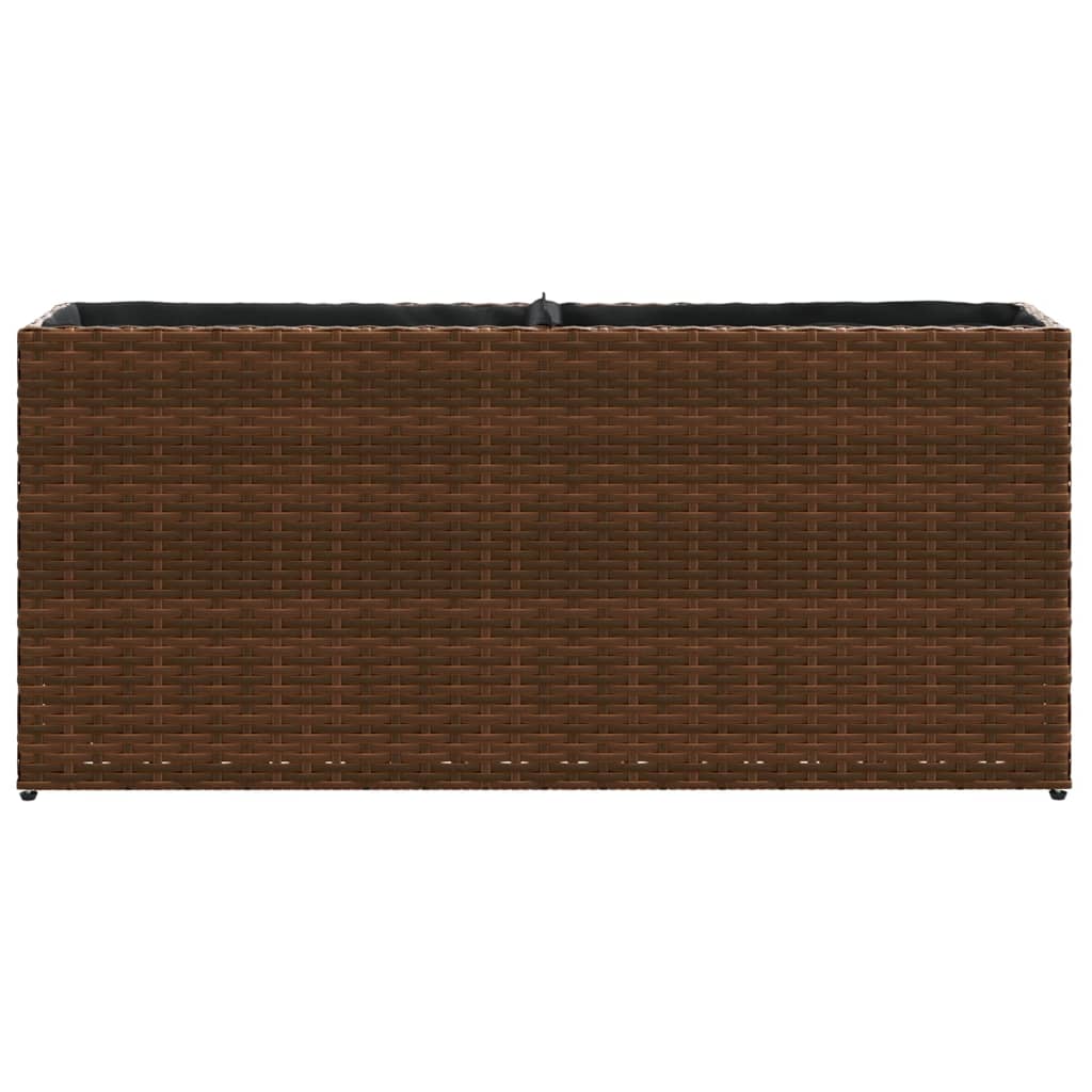 Vrtne sadilice s 2 posude 2 kom smeđe 90 x 20 x 40 cm poliratan