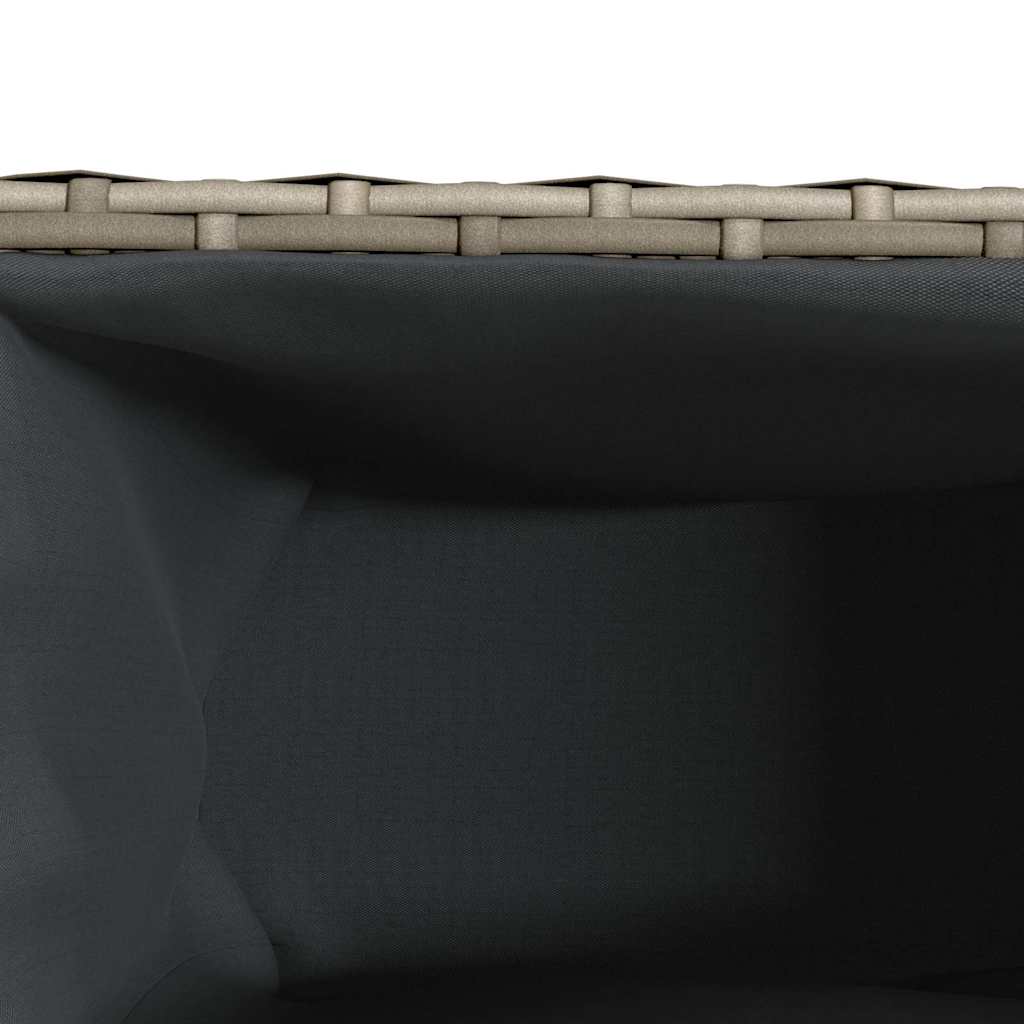 Vrtne sadilice s 2 posude 2 kom sive 90 x 20 x 40 cm poliratan