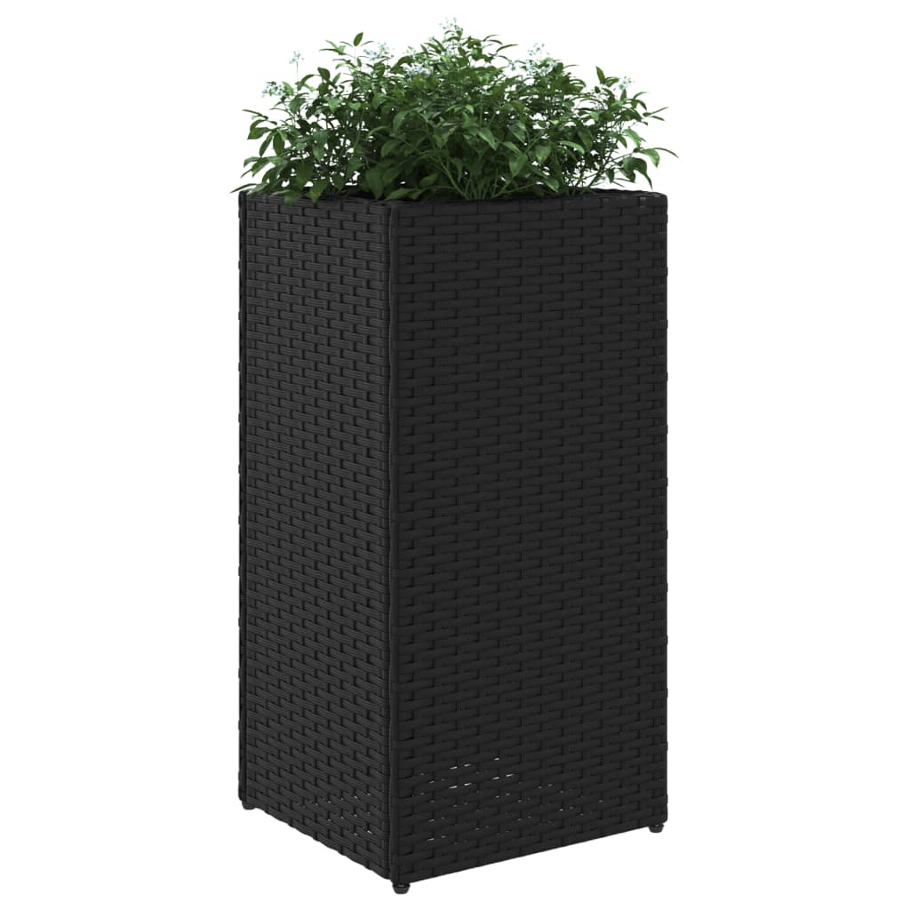 Vrtne sadilice 2 kom crna 30 x 30 x 60 cm od poliratana
