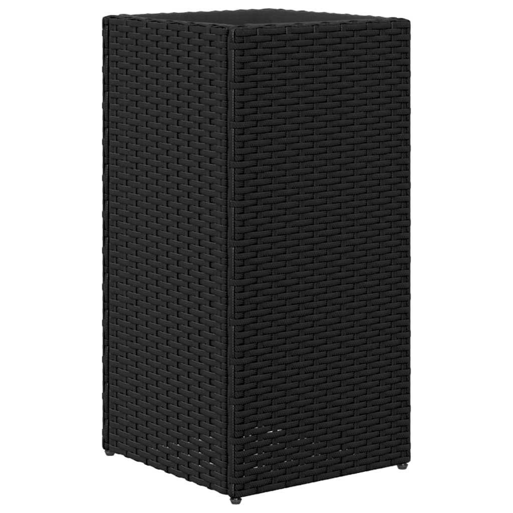 Vrtne sadilice 2 kom crna 30 x 30 x 60 cm od poliratana