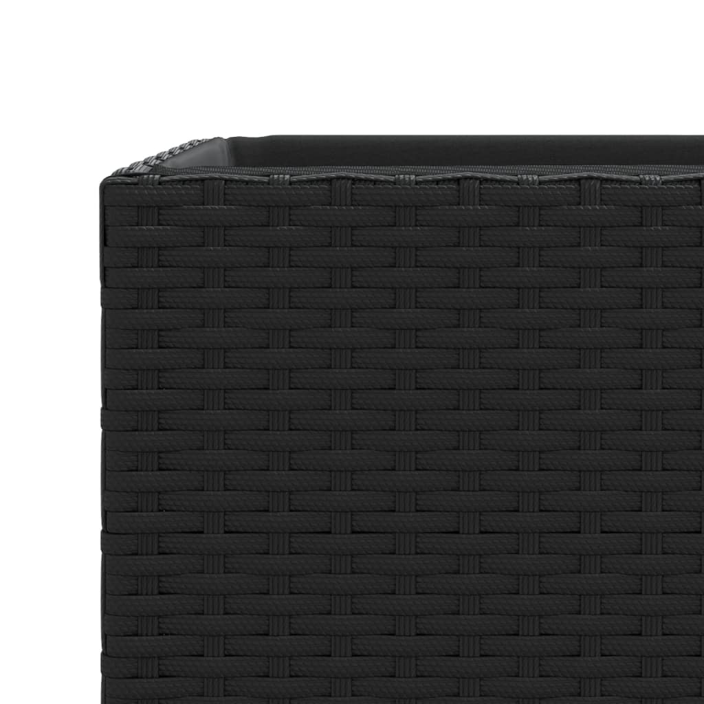 Vrtne sadilice 2 kom crna 30 x 30 x 60 cm od poliratana