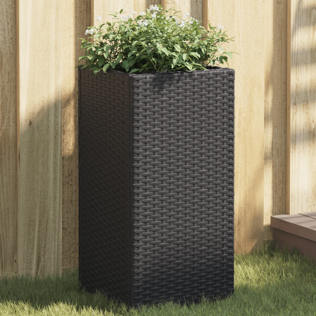 Vrtne sadilice 2 kom crna 30 x 30 x 60 cm od poliratana