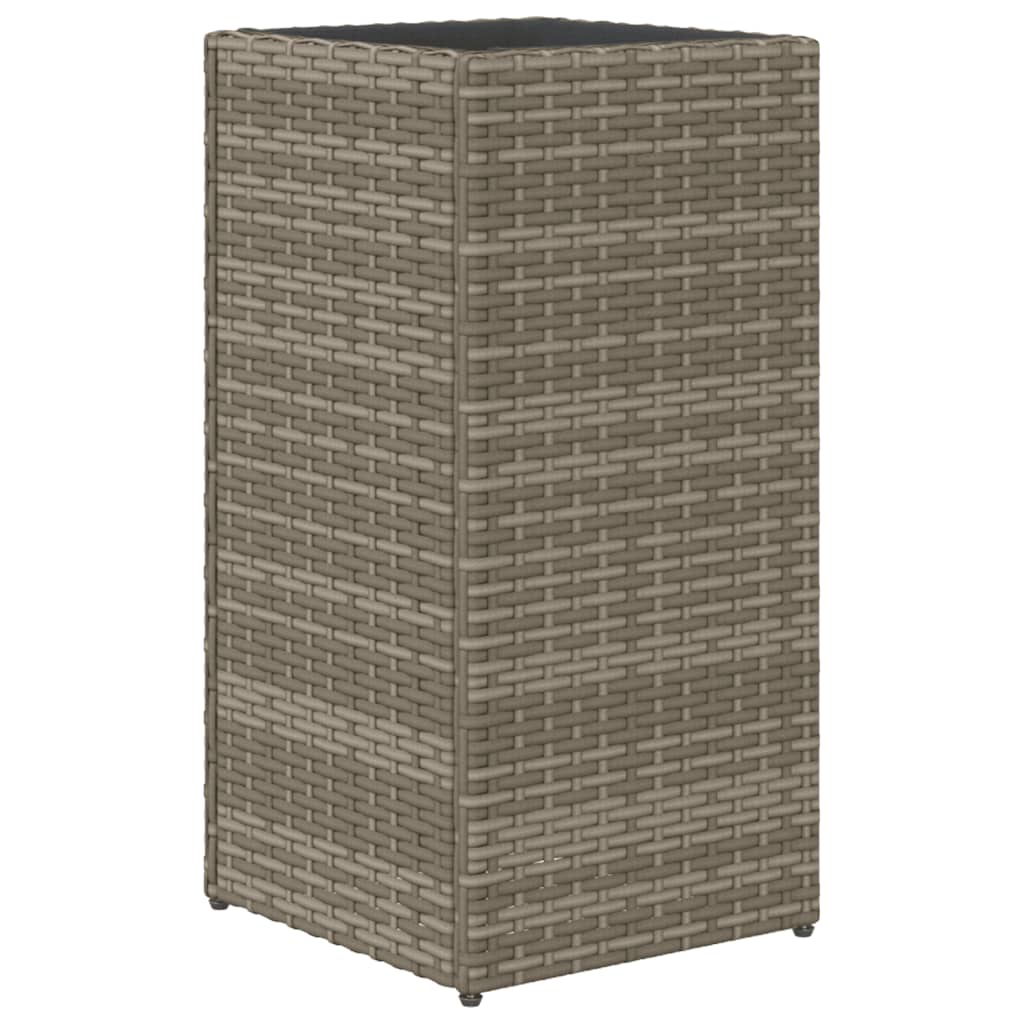 Vrtne sadilice 2 kom siva 30 x 30 x 60 cm od poliratana