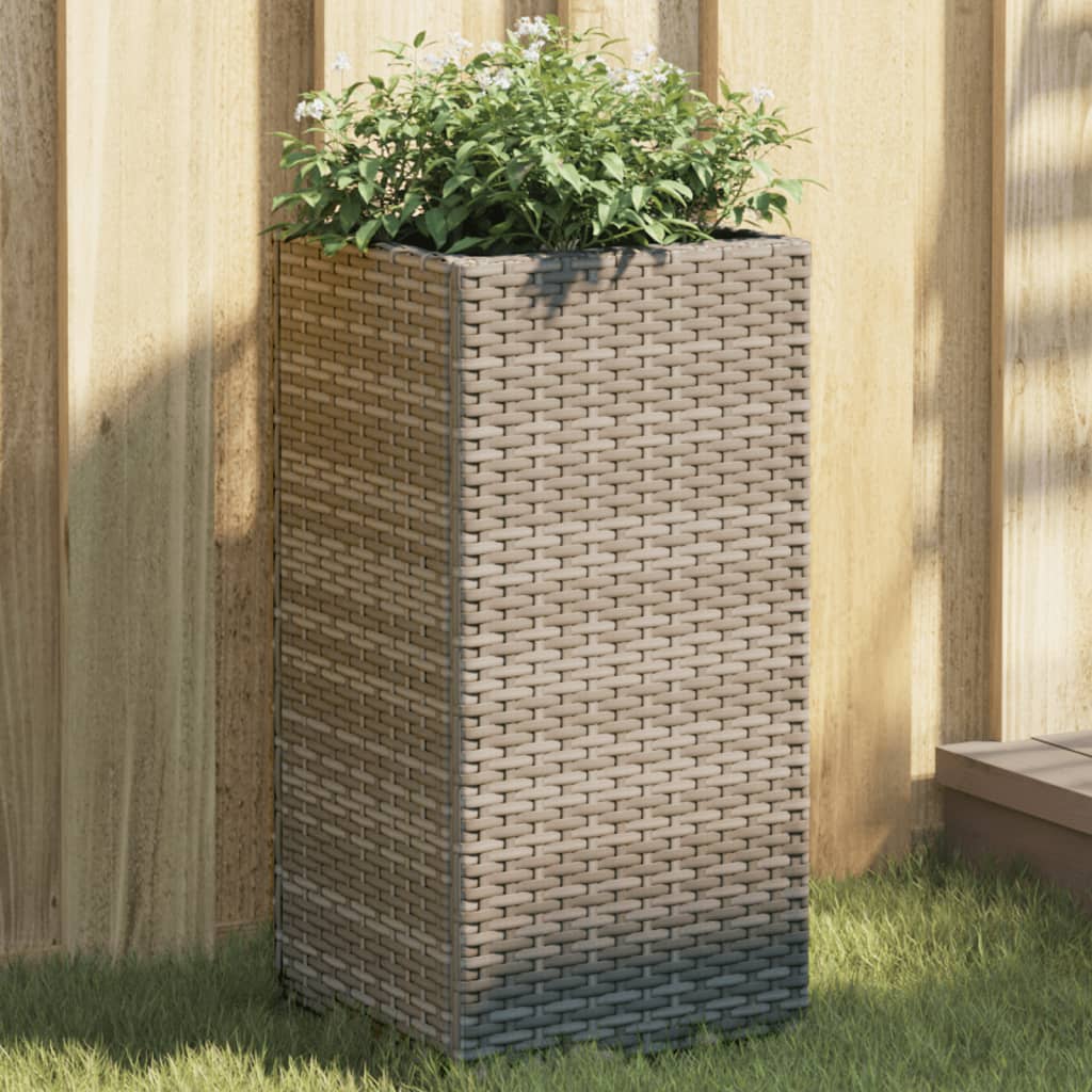 Vrtne sadilice 2 kom siva 30 x 30 x 60 cm od poliratana