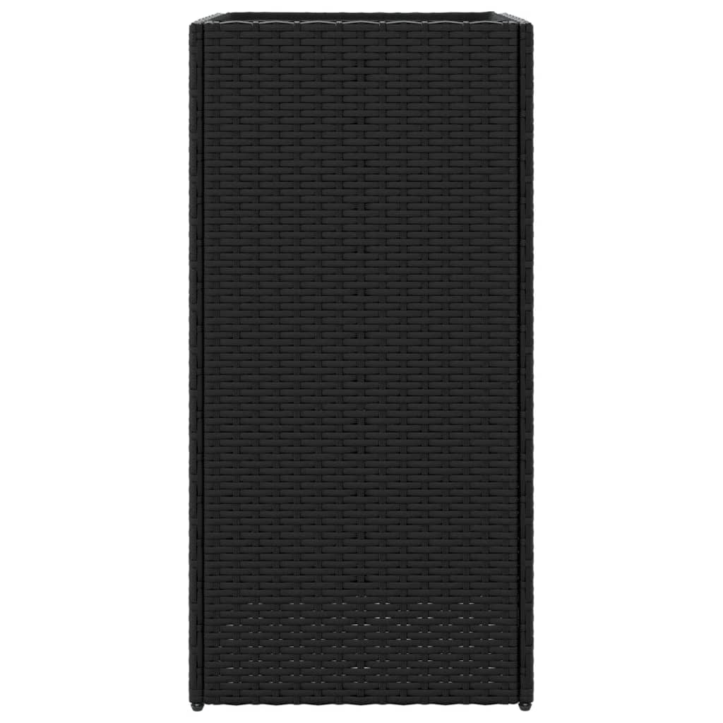 Vrtne sadilice 2 kom crna 40 x 40 x 80 cm od poliratana
