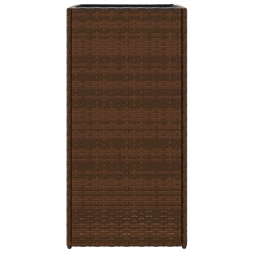 Vrtne sadilice 2 kom smeđa 40 x 40 x 80 cm od poliratana