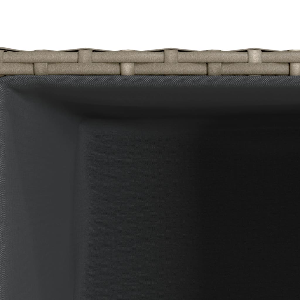 Vrtne sadilice 2 kom siva 40 x 40 x 80 cm od poliratana