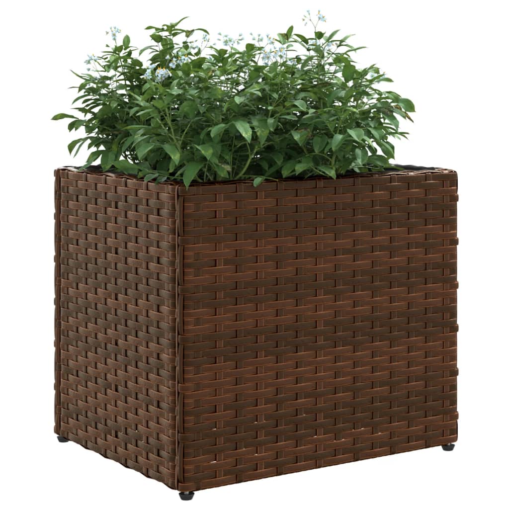 Vrtne sadilice 2 kom smeđa 36 x 30 x 32 cm od poliratana
