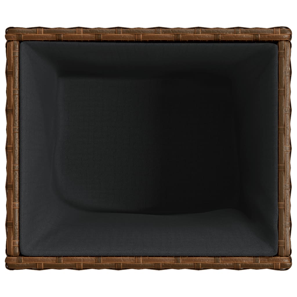 Vrtne sadilice 2 kom smeđa 36 x 30 x 32 cm od poliratana