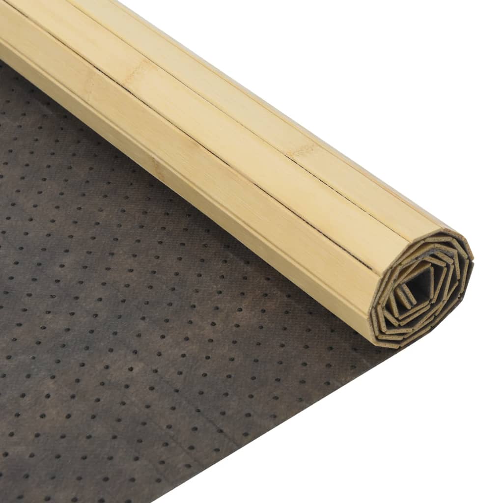 Tepih pravokutni svijetli prirodni 60 x 200 cm od bambusa
