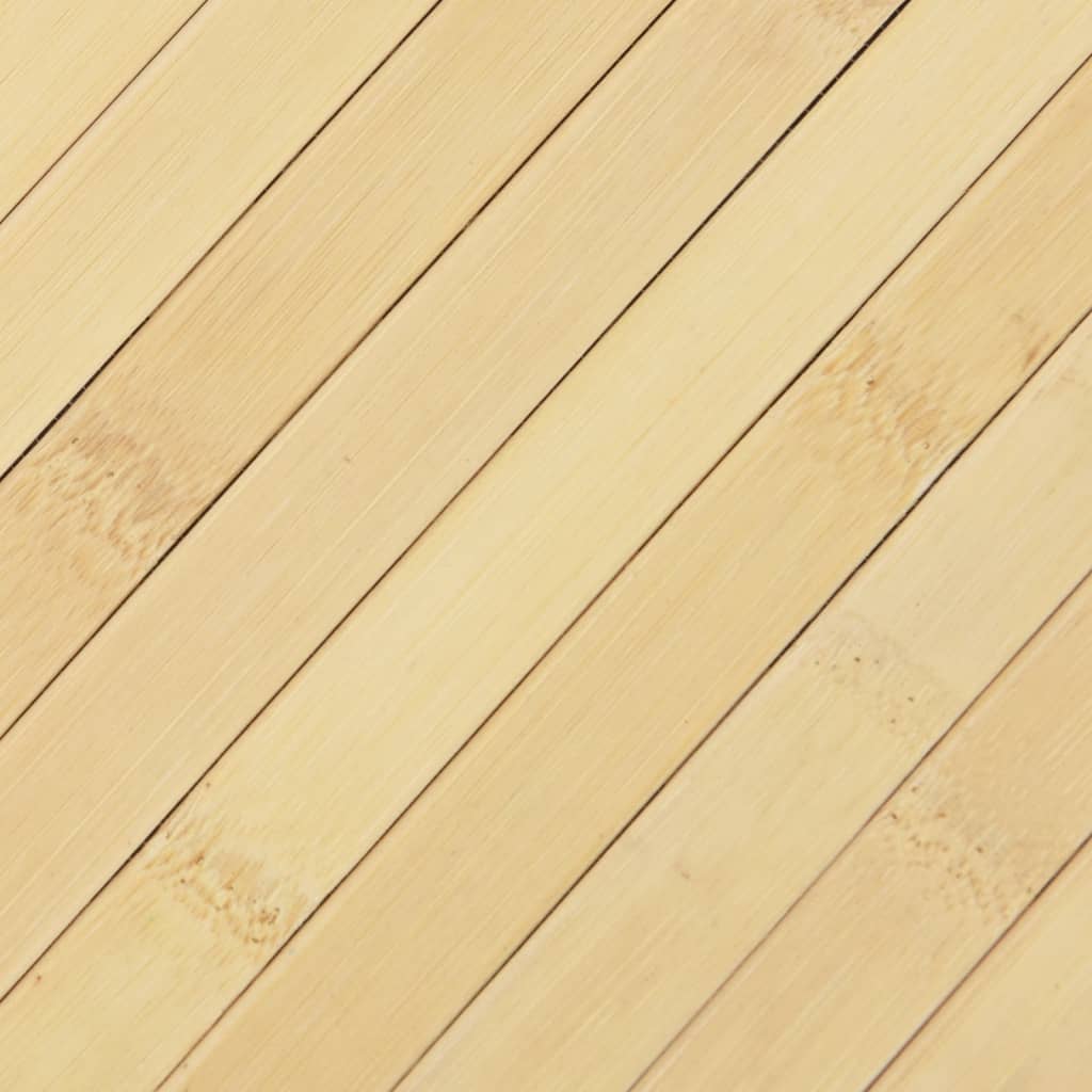 Tepih pravokutni svijetli prirodni 60 x 200 cm od bambusa