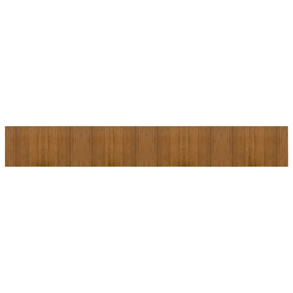Tepih pravokutni smeđi 60 x400 cm od bambusa