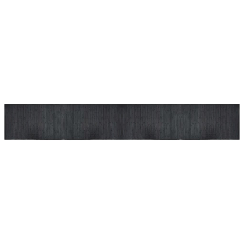 Tepih pravokutni sivi 60 x 400 cm od bambusa