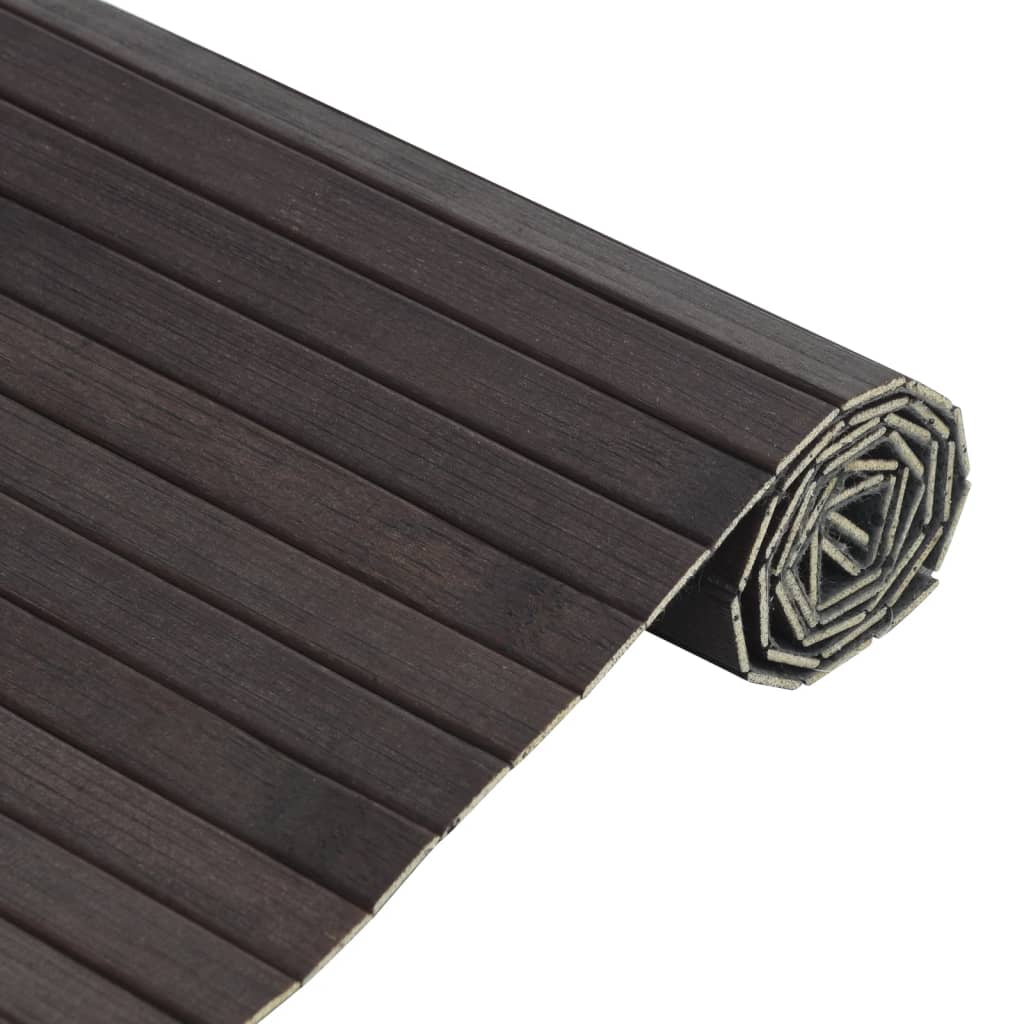 Tepih pravokutni tamnosmeđi 60 x 500 cm od bambusa