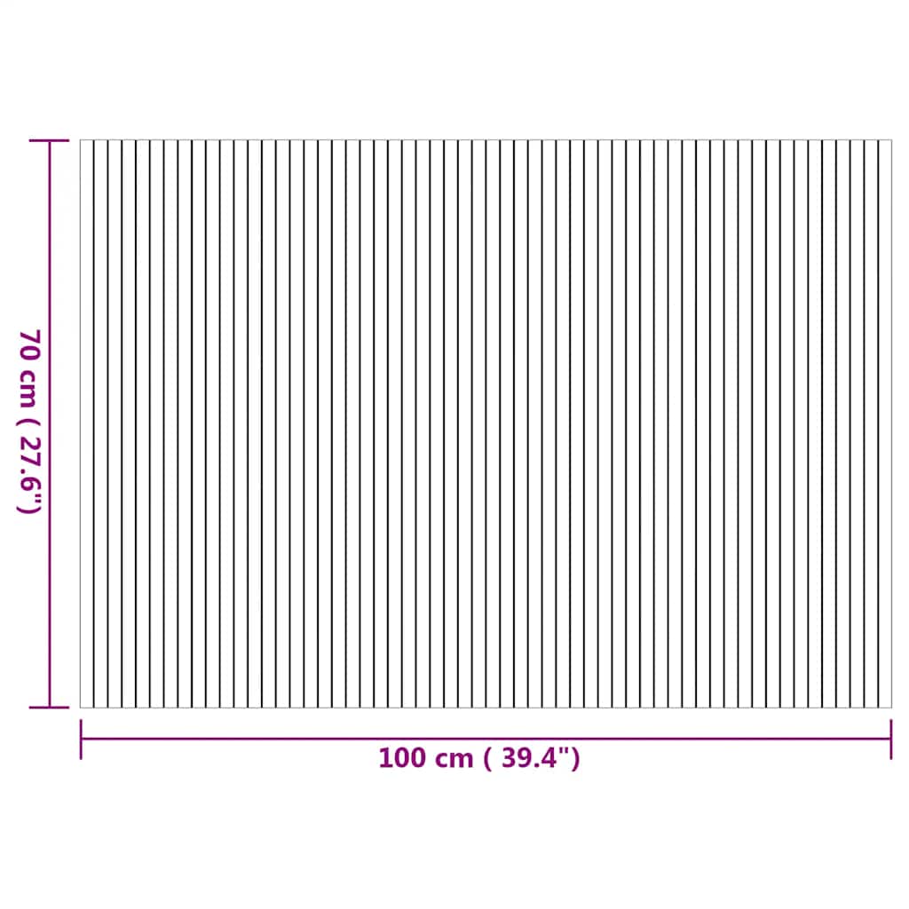 Tepih pravokutni prirodni 70 x 100 cm od bambusa