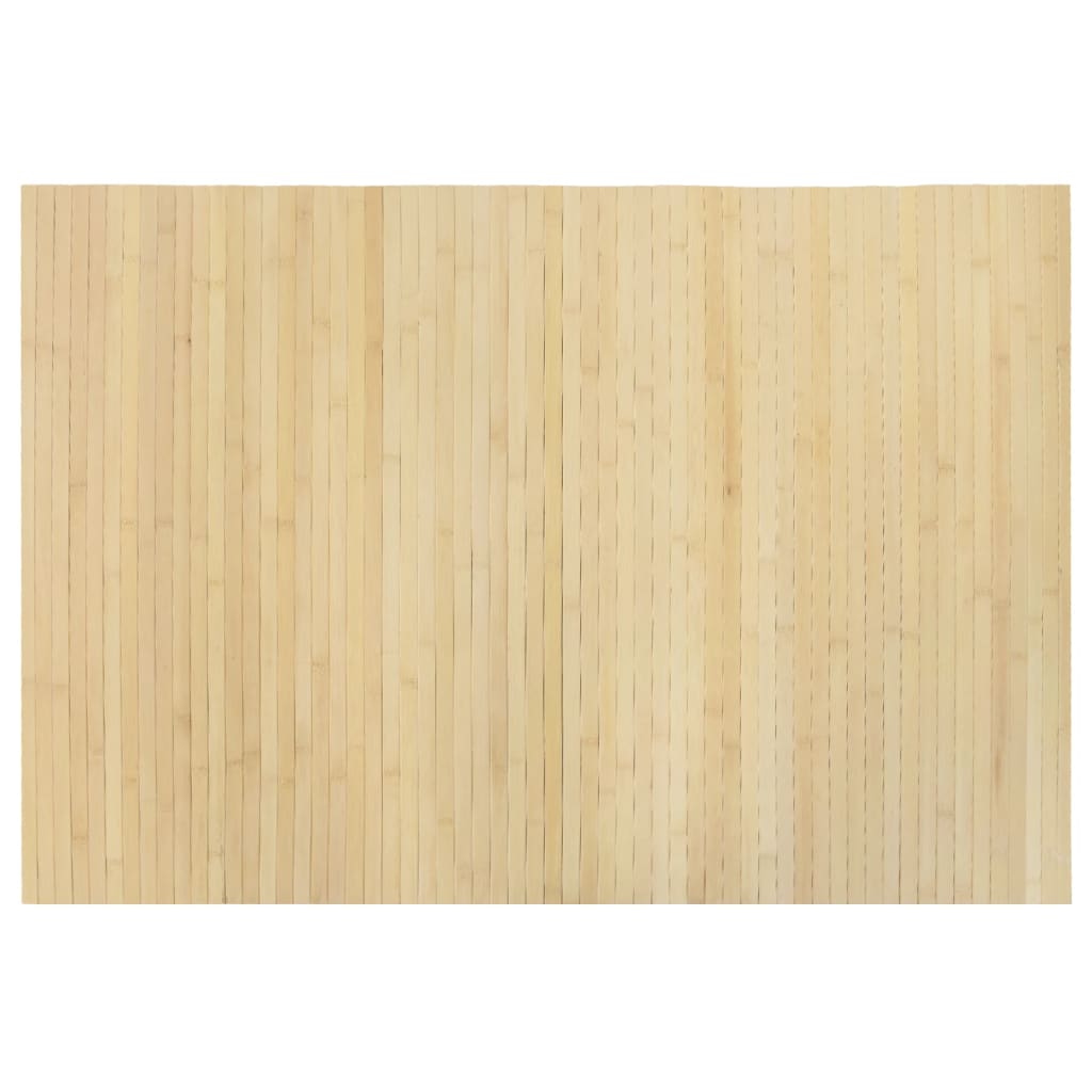 Tepih pravokutni svijetli prirodni 70 x 100 cm od bambusa